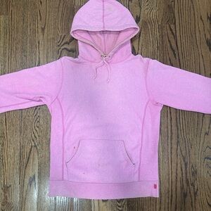 2015 pink supreme hoodie size medium
